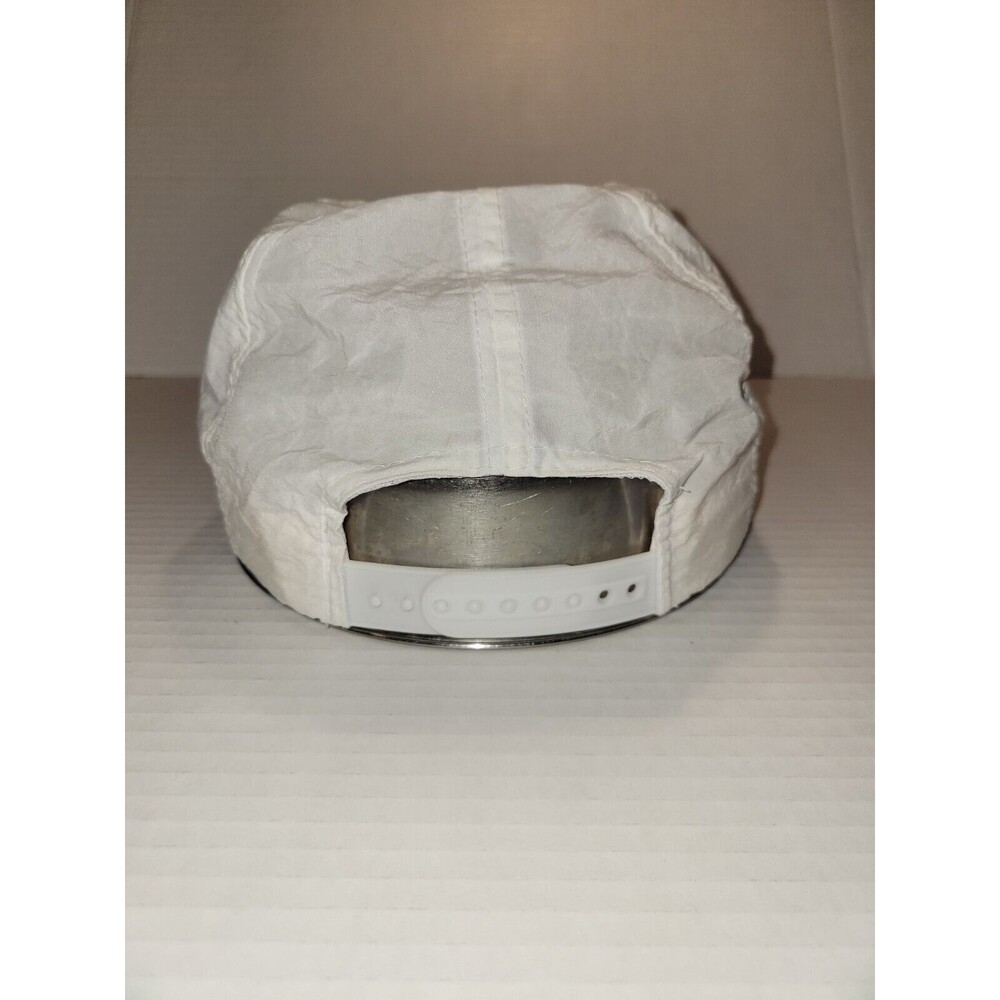 Vintage MOBIL 1 RACING White Snapback Hat Nylon Autographed Race Car Drivers?‎ - Picture 4 of 7